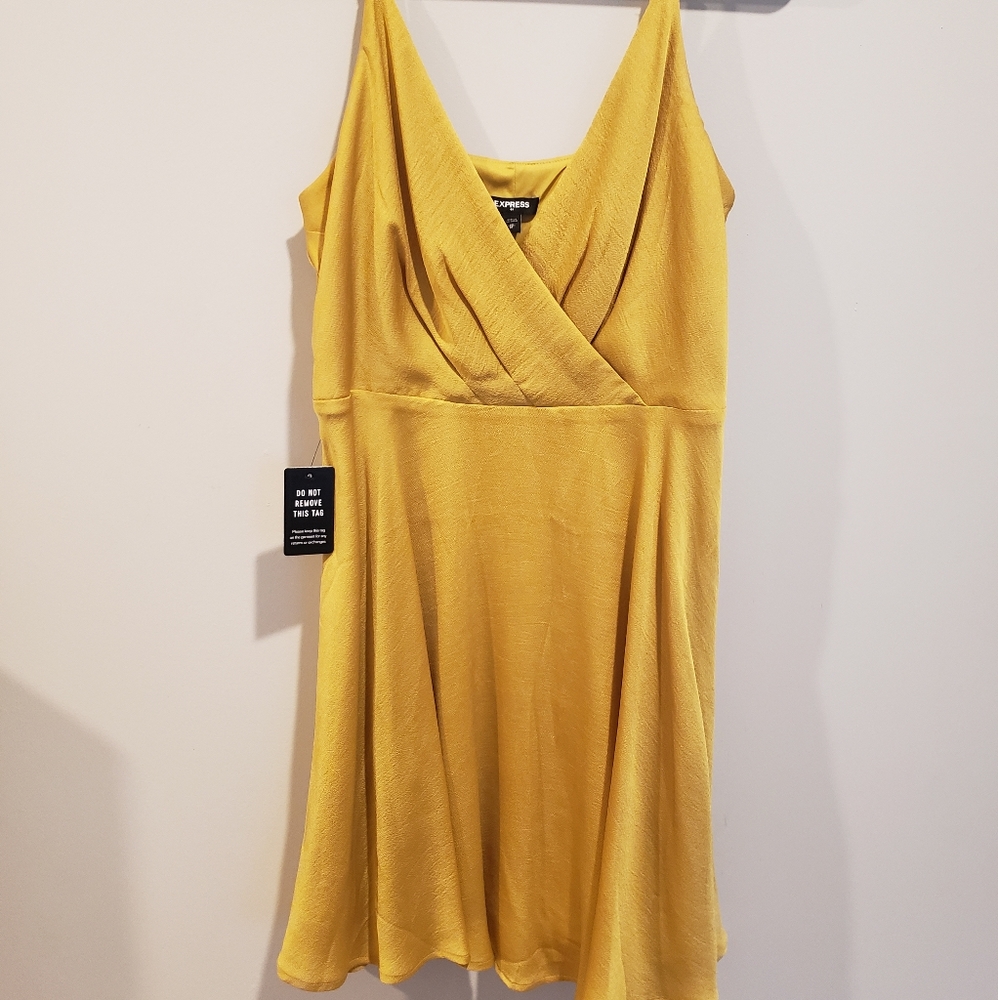 Satin swing dress